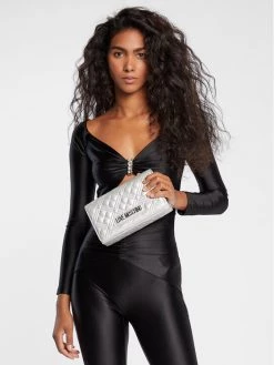 LOVE MOSCHINO Γυναίκες Τσάντες Βραδινές Τσάντα JC4079PP1FLA0902 Ασημί Ασημί -LOVE MOSCHINO Κατάστημα unnamed file 2548