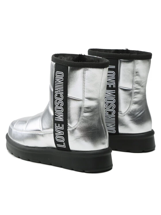 LOVE MOSCHINO Γυναίκες Μπότες Χιονιού JA24103H1FJZG902 Ασημί Ασημί 3 LOVE MOSCHINO Γυναίκες Μπότες Χιονιού JA24103H1FJZG902 Ασημί Ασημί - Image 3