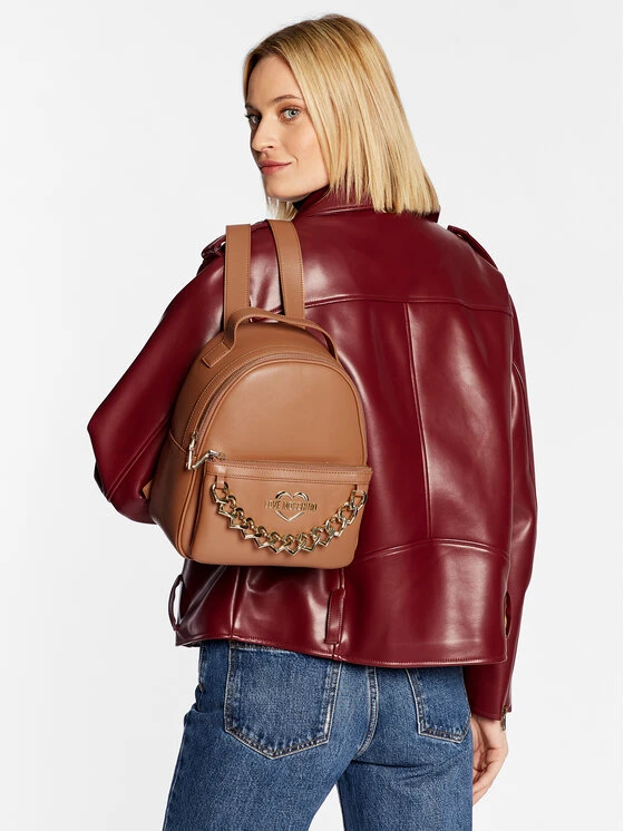 LOVE MOSCHINO Γυναίκες Σακίδια Πλάτης Σακίδιο JC4194PP1FLK0201 Καφέ Καφέ 6 LOVE MOSCHINO Γυναίκες Σακίδια Πλάτης Σακίδιο JC4194PP1FLK0201 Καφέ Καφέ - Image 6