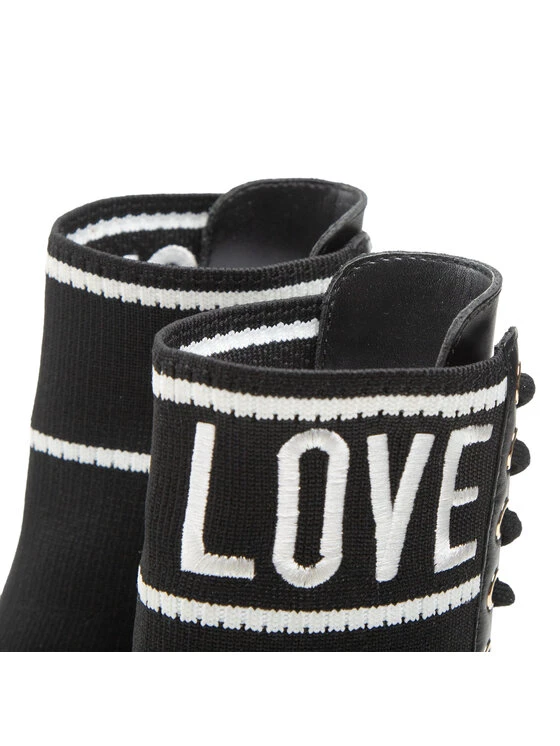 LOVE MOSCHINO Γυναίκες Biker Μποτάκια Μποτάκια JA24244G1FIZE00A Μαύρο Μαύρο 5 LOVE MOSCHINO Γυναίκες Biker Μποτάκια Μποτάκια JA24244G1FIZE00A Μαύρο Μαύρο - Image 5