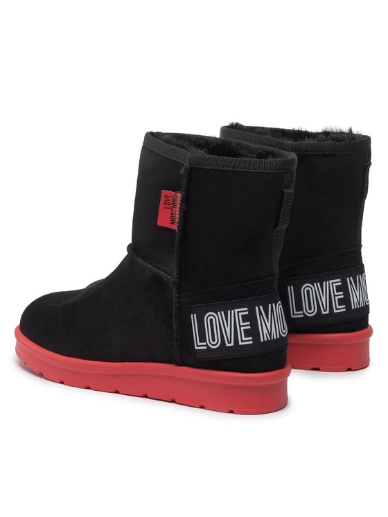 LOVE MOSCHINO Γυναίκες Biker Μποτάκια Παπούτσια JA24123H1FJZB00A Μαύρο Μαύρο 3 LOVE MOSCHINO Γυναίκες Biker Μποτάκια Παπούτσια JA24123H1FJZB00A Μαύρο Μαύρο - Image 3