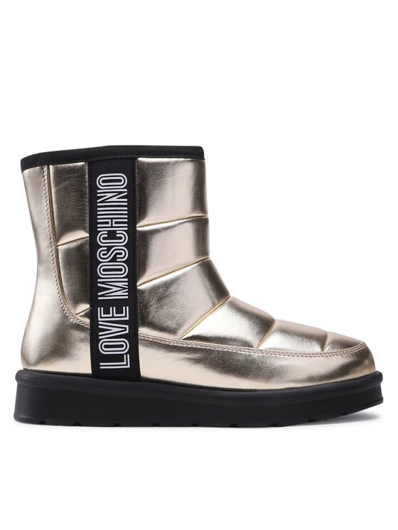 LOVE MOSCHINO Γυναίκες Biker Μποτάκια Μπότες Χιονιού JA24103H1FJZG900 Χρυσό Χρυσό 2 LOVE MOSCHINO Γυναίκες Biker Μποτάκια Μπότες Χιονιού JA24103H1FJZG900 Χρυσό Χρυσό - Image 2