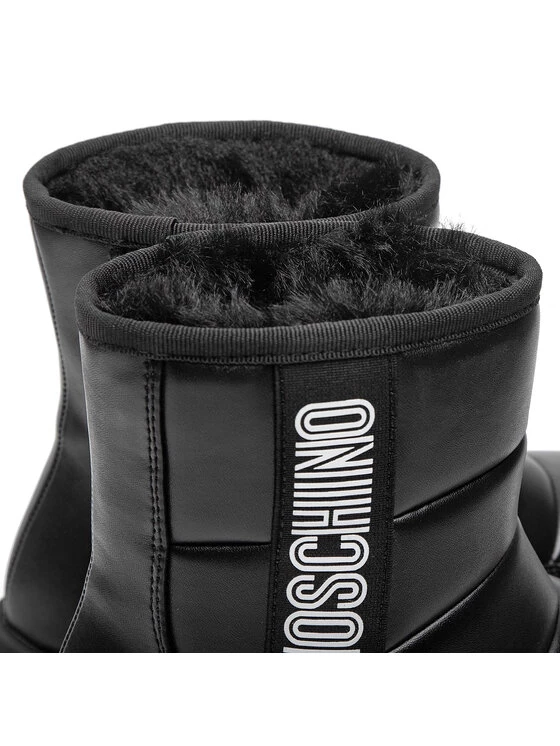 LOVE MOSCHINO Γυναίκες Biker Μποτάκια Μποτάκια JA24103H1FJZF000 Μαύρο Μαύρο 5 LOVE MOSCHINO Γυναίκες Biker Μποτάκια Μποτάκια JA24103H1FJZF000 Μαύρο Μαύρο - Image 5