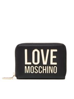 LOVE MOSCHINO Γυναίκες Πορτοφόλια Μεγάλο Πορτοφόλι Γυναικείο JC5613PP1FLJ000A Μαύρο Μαύρο