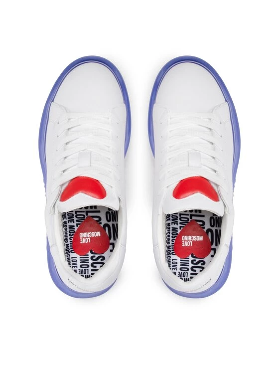 LOVE MOSCHINO Γυναίκες Κοντά Αθλητικά Αθλητικά JA15174G0FIAY10D Λευκό Λευκό 5 LOVE MOSCHINO Γυναίκες Κοντά Αθλητικά Αθλητικά JA15174G0FIAY10D Λευκό Λευκό - Image 5