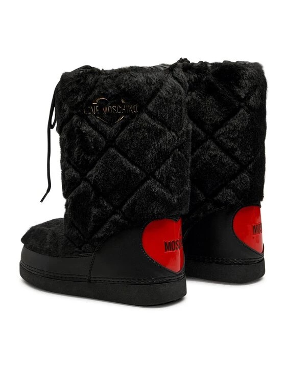 LOVE MOSCHINO Γυναίκες Μπότες Χιονιού JA24392G0FISZ000 Μαύρο Μαύρο 3 LOVE MOSCHINO Γυναίκες Μπότες Χιονιού JA24392G0FISZ000 Μαύρο Μαύρο - Image 3