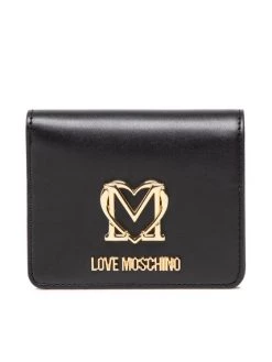 LOVE MOSCHINO Γυναίκες Πορτοφόλια Μικρό Πορτοφόλι Γυναικείο JC5700PP0FKQ0000 Μαύρο Μαύρο