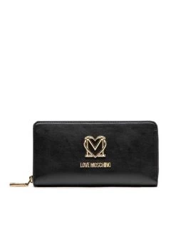 LOVE MOSCHINO Γυναίκες Πορτοφόλια Μεγάλο Πορτοφόλι Γυναικείο JC5699PP0FKQ0000 Μαύρο Μαύρο