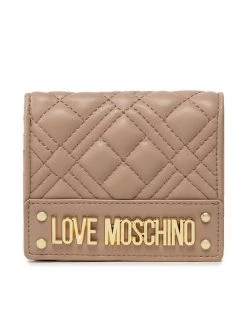 LOVE MOSCHINO Γυναίκες Πορτοφόλια Μικρό Πορτοφόλι Γυναικείο JC5601PP0FLA0209 Μπεζ Μπεζ