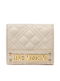 LOVE MOSCHINO Γυναίκες Πορτοφόλια Μικρό Πορτοφόλι Γυναικείο JC5601PP0FLA0110 Μπεζ Μπεζ