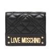 LOVE MOSCHINO Γυναίκες Πορτοφόλια Μικρό Πορτοφόλι Γυναικείο JC5601PP0FLA0000 Μαύρο Μαύρο
