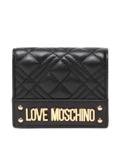 LOVE MOSCHINO Γυναίκες Πορτοφόλια Μικρό Πορτοφόλι Γυναικείο JC5601PP0FLA0000 Μαύρο Μαύρο