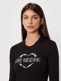 LOVE MOSCHINO Γυναίκες Καθημερινά Φορέματα Φόρεμα καθημερινό W5C9101E 2374 Μαύρο Regular Fit Μαύρο -LOVE MOSCHINO Κατάστημα unnamed file 809