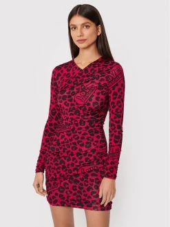 LOVE MOSCHINO Κατάστημα 34 LOVE MOSCHINO Γυναίκες Καθημερινά Φορέματα Φόρεμα καθημερινό W5C5180E 2380 Κόκκινο Slim Fit Κόκκινο