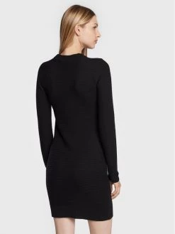 LOVE MOSCHINO Γυναίκες Πλεκτά Φορέματα Φόρεμα υφασμάτινο WSE0810X A125 Μαύρο Regular Fit Μαύρο -LOVE MOSCHINO Κατάστημα unnamed file 833