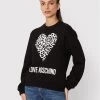 LOVE MOSCHINO Γυναίκες Μπλούζες Μπλούζα W630654M 4055 Μαύρο Regular Fit Μαύρο