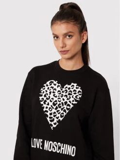 LOVE MOSCHINO Γυναίκες Μπλούζες Μπλούζα W630654M 4055 Μαύρο Regular Fit Μαύρο -LOVE MOSCHINO Κατάστημα unnamed file 879