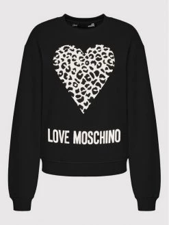 LOVE MOSCHINO Γυναίκες Μπλούζες Μπλούζα W630654M 4055 Μαύρο Regular Fit Μαύρο -LOVE MOSCHINO Κατάστημα unnamed file 880