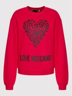 LOVE MOSCHINO Γυναίκες Μπλούζες Μπλούζα W630654M 4055 Κόκκινο Regular Fit Κόκκινο -LOVE MOSCHINO Κατάστημα unnamed file 885