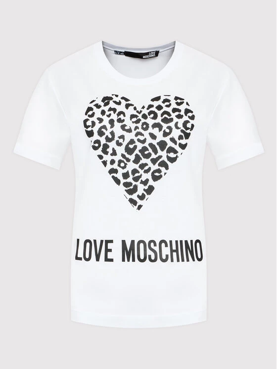 LOVE MOSCHINO Γυναίκες T-shirts T-Shirt W4H0627M 3876 Λευκό Regular Fit Λευκό 5 LOVE MOSCHINO Γυναίκες T-shirts T-Shirt W4H0627M 3876 Λευκό Regular Fit Λευκό - Image 5