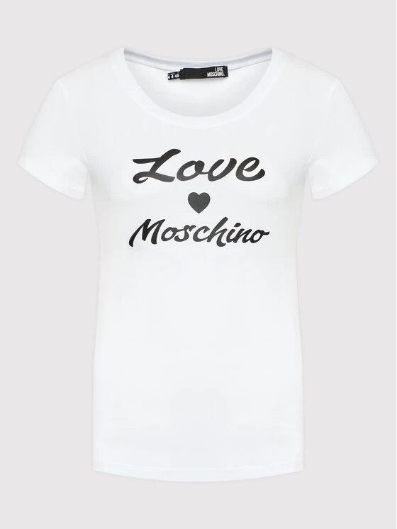 LOVE MOSCHINO Γυναίκες T-shirts T-Shirt W4H1029E 1951 Λευκό Slim Fit Λευκό 5 LOVE MOSCHINO Γυναίκες T-shirts T-Shirt W4H1029E 1951 Λευκό Slim Fit Λευκό - Image 5