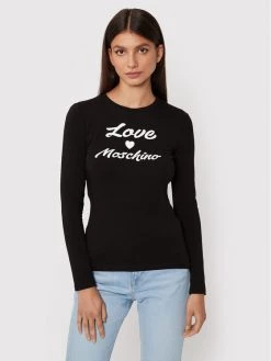 LOVE MOSCHINO Γυναίκες Μπλουζάκια Μπλουζάκι W4G5231E 1951 Μαύρο Slim Fit Μαύρο