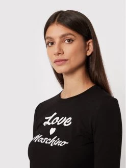 LOVE MOSCHINO Γυναίκες Μπλουζάκια Μπλουζάκι W4G5231E 1951 Μαύρο Slim Fit Μαύρο -LOVE MOSCHINO Κατάστημα unnamed file 924