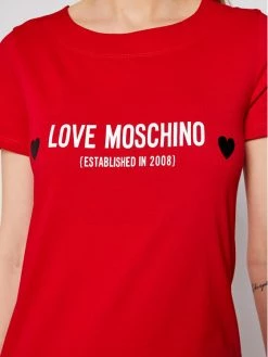 LOVE MOSCHINO Γυναίκες Καθημερινά Φορέματα Φόρεμα καθημερινό W592913M 3876 Κόκκινο Regular Fit Κόκκινο -LOVE MOSCHINO Κατάστημα unnamed file 945