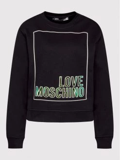 LOVE MOSCHINO Γυναίκες Μπλούζες Μπλούζα W630648M 4266 Μαύρο Regular Fit Μαύρο -LOVE MOSCHINO Κατάστημα unnamed file 966