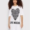LOVE MOSCHINO Γυναίκες Καθημερινά Φορέματα Φόρεμα καθημερινό W592335M 3876 Λευκό Regular Fit Λευκό