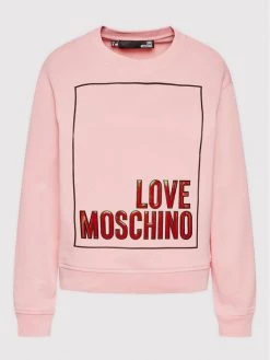 LOVE MOSCHINO Γυναίκες Μπλούζες Μπλούζα W630648M 4266 Ροζ Regular Fit Ροζ -LOVE MOSCHINO Κατάστημα unnamed file 986